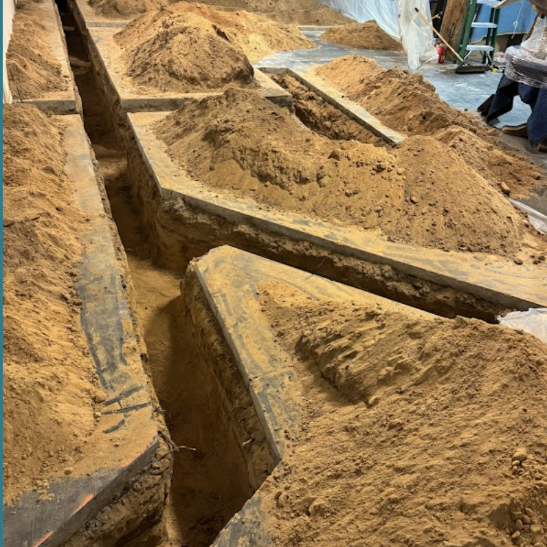 Interior concrete footing preparation for remodel Arroyo Grande California